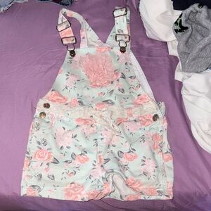 Floral Kids Overalls